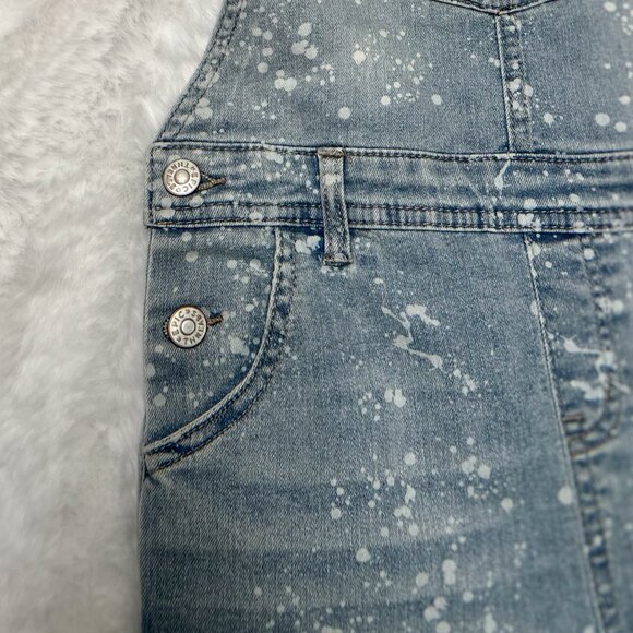 Epic Threads Girls Denim Overalls – Paint Splatter Wash - Picture 4 of 8